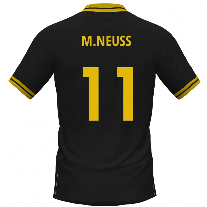 Danxen Dames Maximilian Neuss #11 Zwart Geel Uitshirt Uittenue 2025/26 T-Shirt België