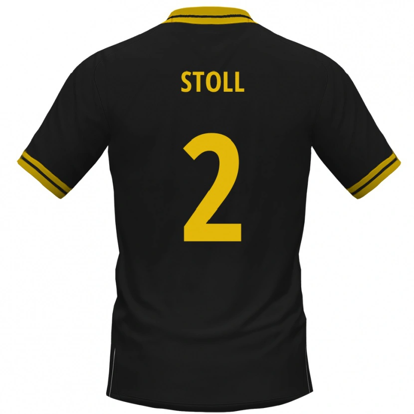 Danxen Dames Patrick Stoll #2 Zwart Geel Uitshirt Uittenue 2025/26 T-Shirt België