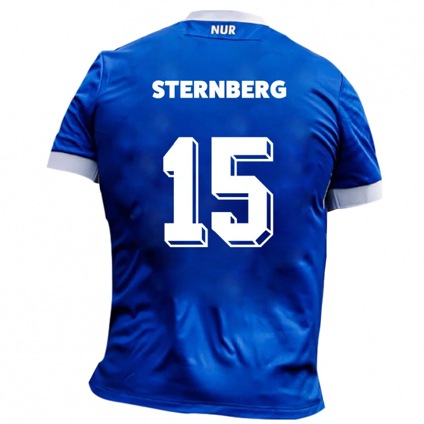 Danxen Dames Michael Sternberg #15 Blauw Wit Uitshirt Uittenue 2025/26 T-Shirt België