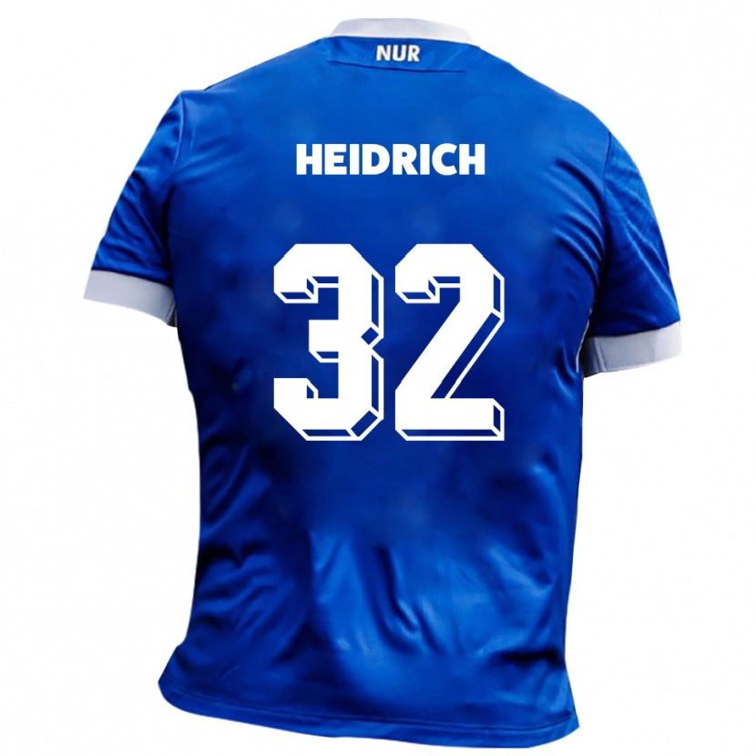 Danxen Dames Finn Heidrich #32 Blauw Wit Uitshirt Uittenue 2025/26 T-Shirt België