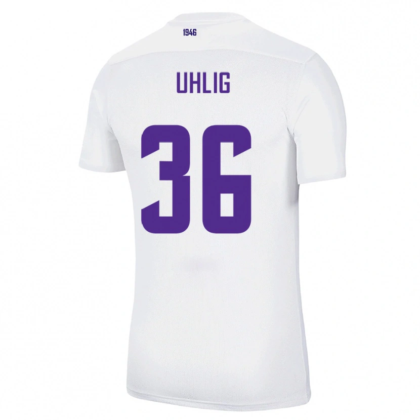 Danxen Dames Max Uhlig #36 Wit Groen Uitshirt Uittenue 2025/26 T-Shirt België