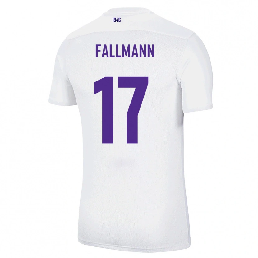 Danxen Dames Pascal Fallmann #17 Wit Groen Uitshirt Uittenue 2025/26 T-Shirt België