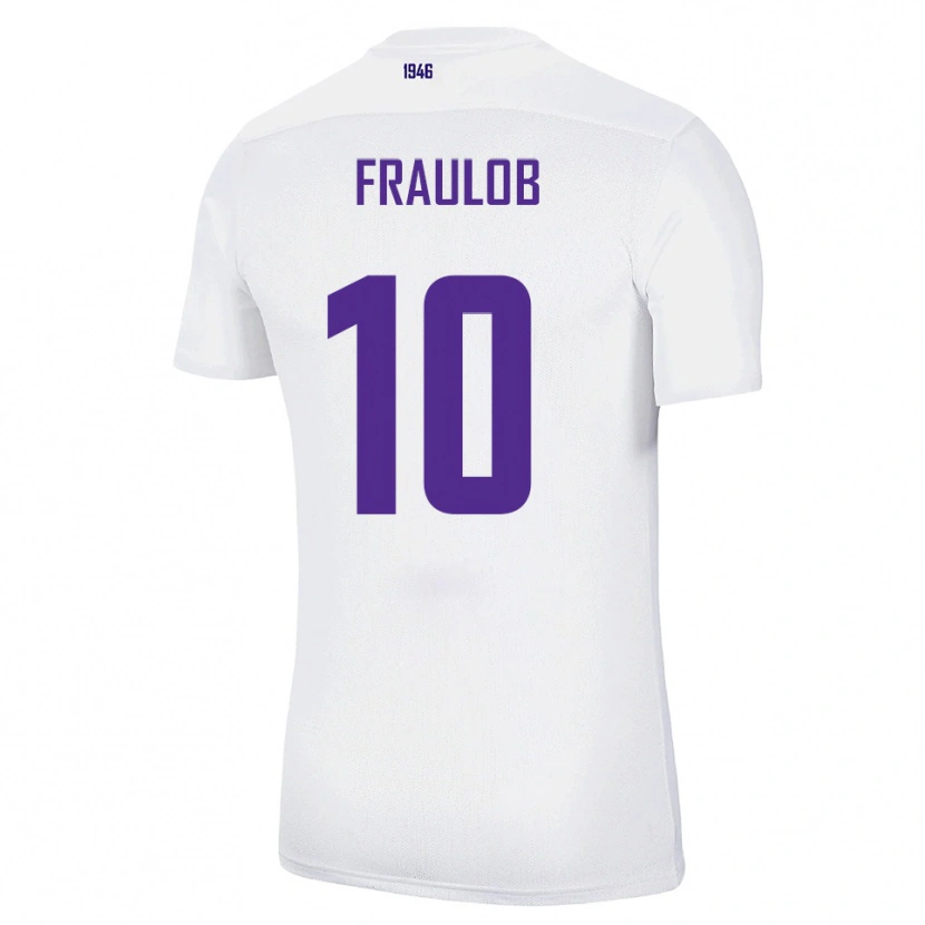 Danxen Dames Quentin Fraulob #10 Wit Groen Uitshirt Uittenue 2025/26 T-Shirt België