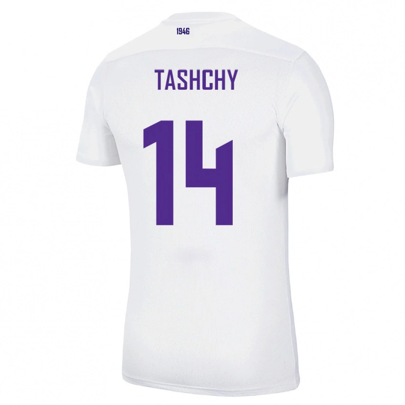 Danxen Dames Boris Tashchy #14 Wit Groen Uitshirt Uittenue 2025/26 T-Shirt België