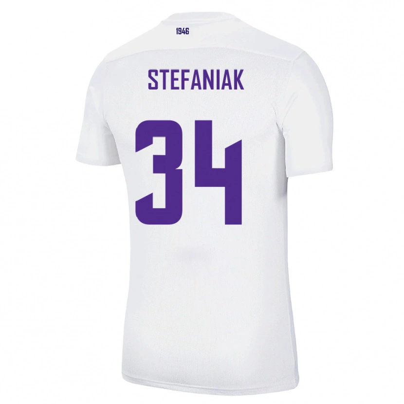 Danxen Dames Marvin Stefaniak #34 Wit Groen Uitshirt Uittenue 2025/26 T-Shirt België