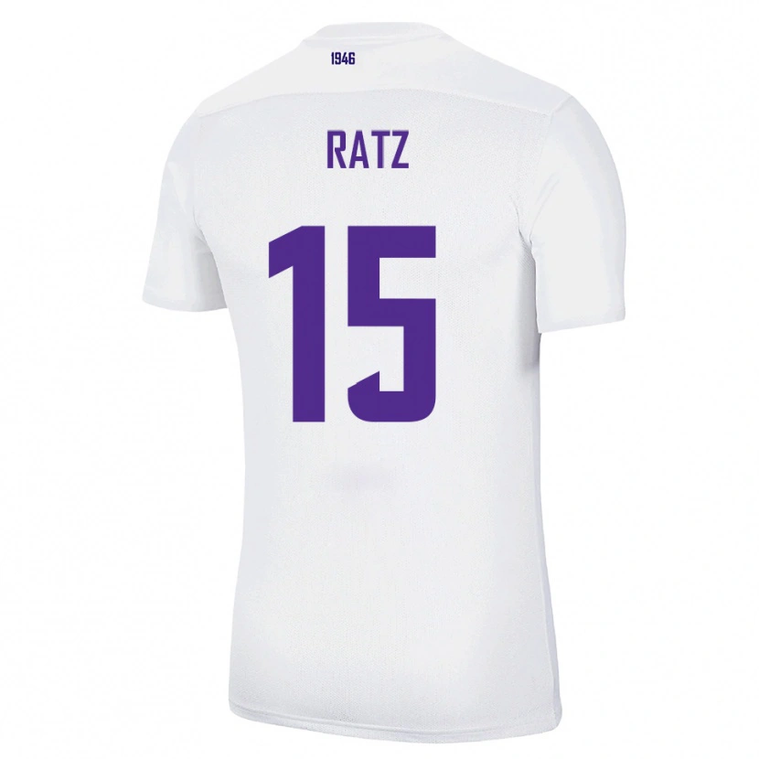 Danxen Dames Hermann Ratz #15 Wit Groen Uitshirt Uittenue 2025/26 T-Shirt België