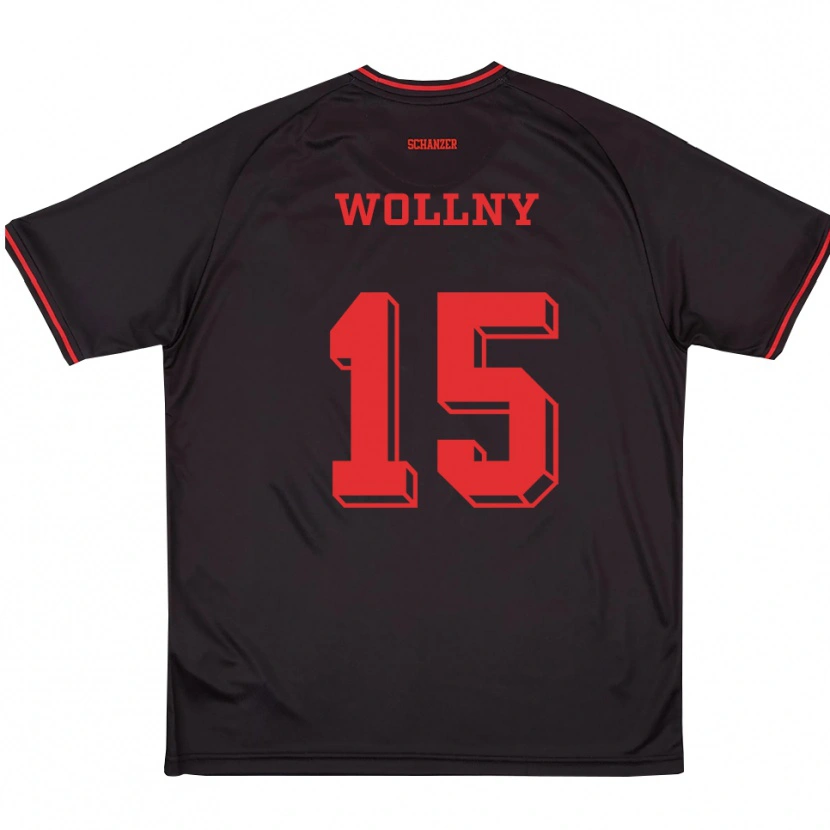 Danxen Dames Lukas Wollny #15 Zwart Rood Wit Uitshirt Uittenue 2025/26 T-Shirt België