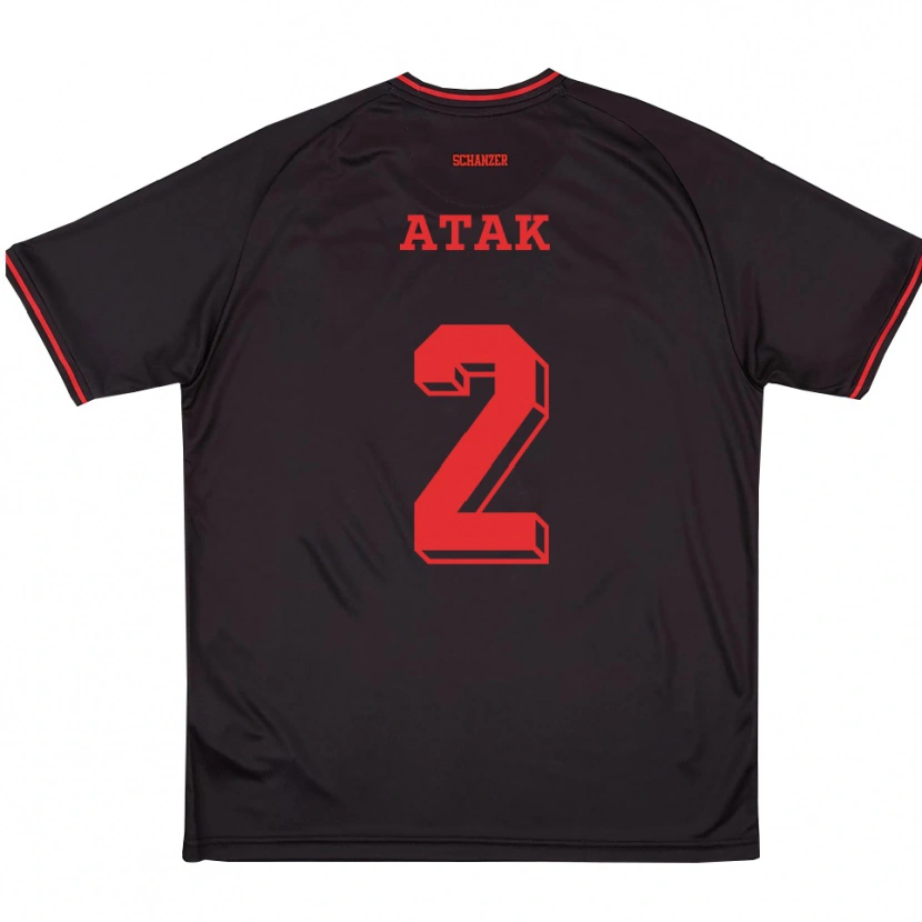 Danxen Dames Muhammed Atak #2 Zwart Rood Wit Uitshirt Uittenue 2025/26 T-Shirt België