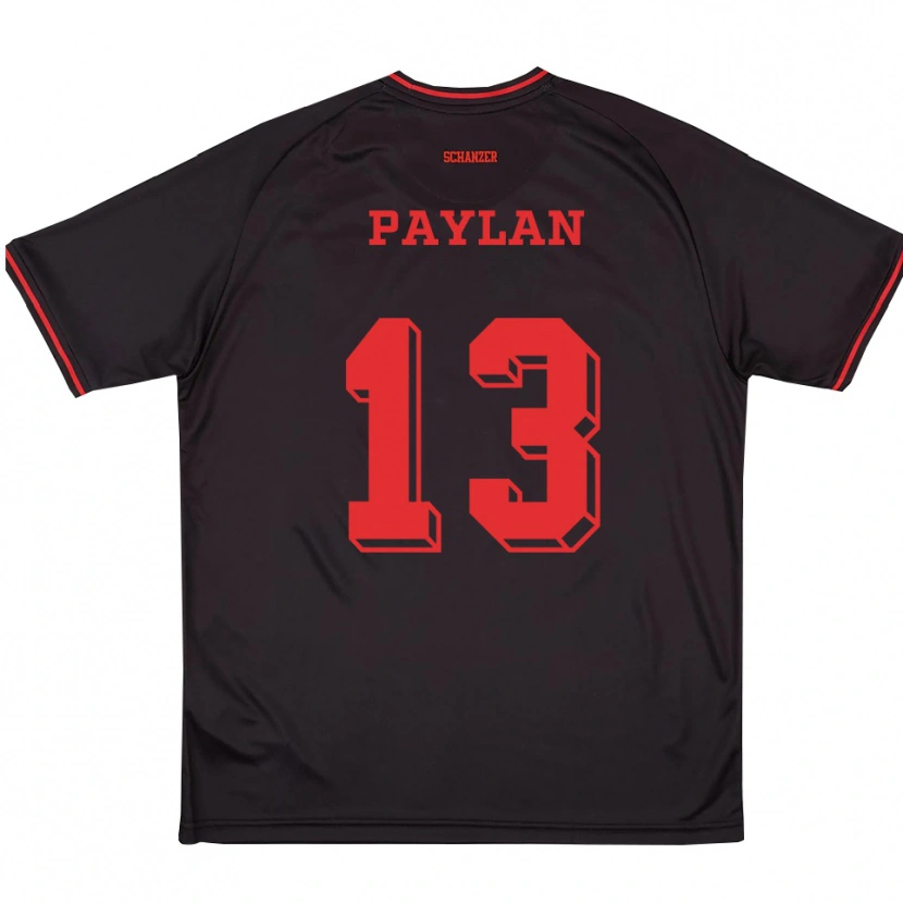 Danxen Dames Can Paylan #13 Zwart Rood Wit Uitshirt Uittenue 2025/26 T-Shirt België