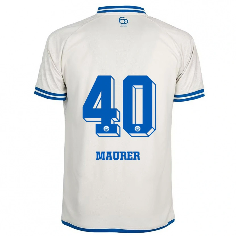 Danxen Dames Erik Maurer #40 Wit Blauw Uitshirt Uittenue 2025/26 T-Shirt België