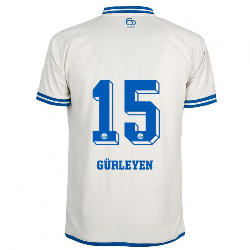 Danxen Dames Ahmet Gürleyen #15 Wit Blauw Uitshirt Uittenue 2025/26 T-Shirt België