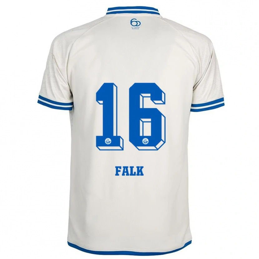 Danxen Dames Robin Falk #16 Wit Blauw Uitshirt Uittenue 2025/26 T-Shirt België