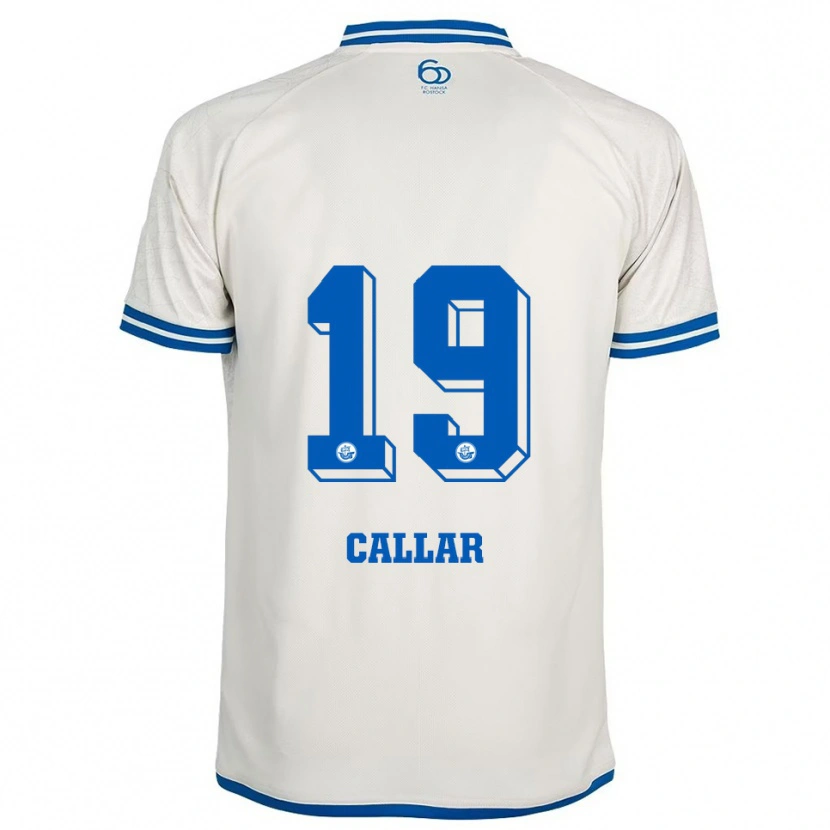 Danxen Dames Arda Callar #19 Wit Blauw Uitshirt Uittenue 2025/26 T-Shirt België