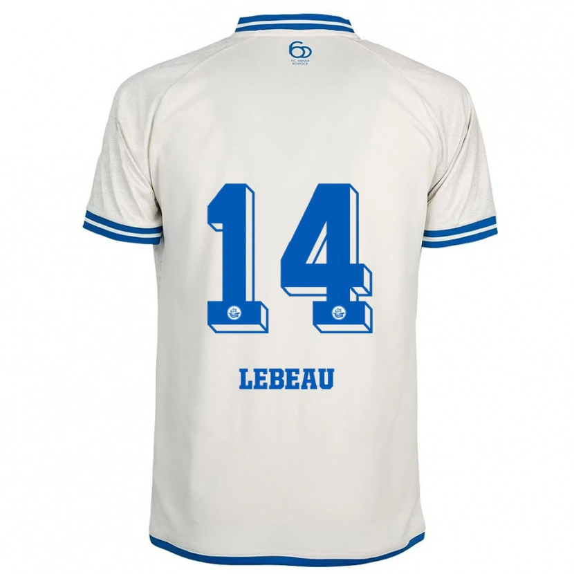 Danxen Dames Adrien Lebeau #14 Wit Blauw Uitshirt Uittenue 2025/26 T-Shirt België