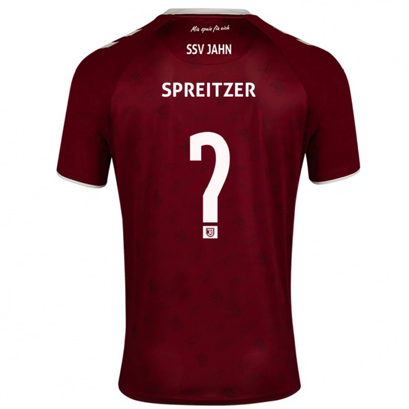 Danxen Dames Simon Spreitzer #0 Bordeaux Wit Uitshirt Uittenue 2025/26 T-Shirt België