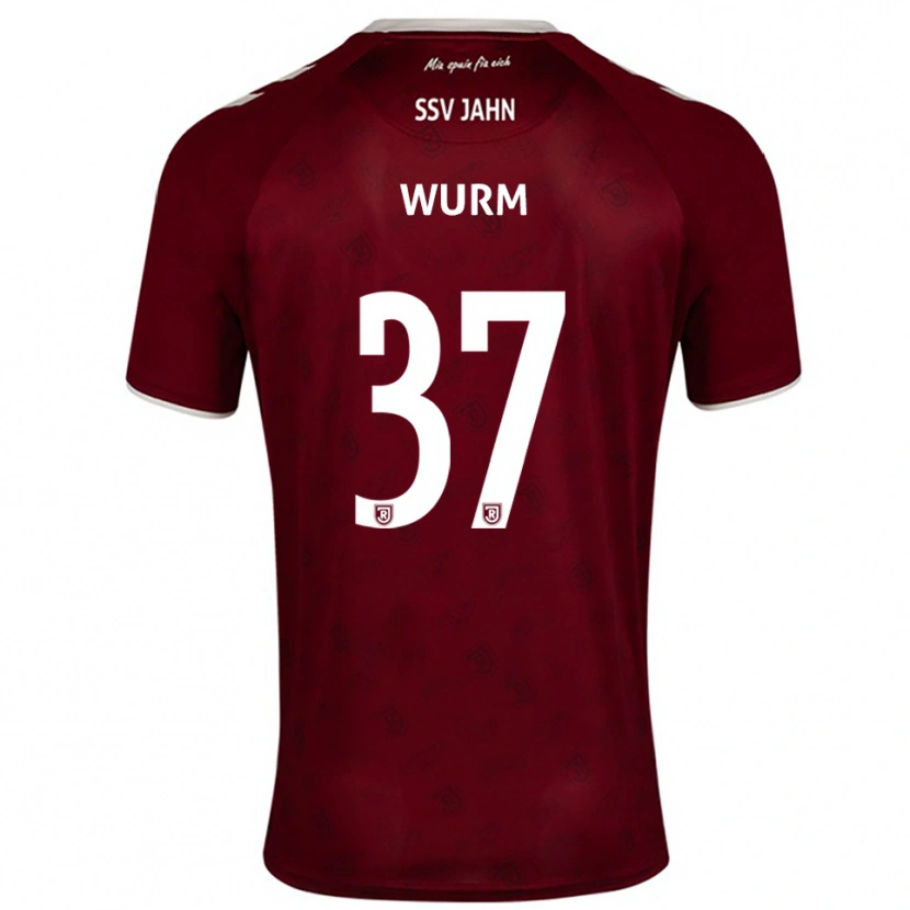 Danxen Dames Leopold Wurm #37 Bordeaux Wit Uitshirt Uittenue 2025/26 T-Shirt België