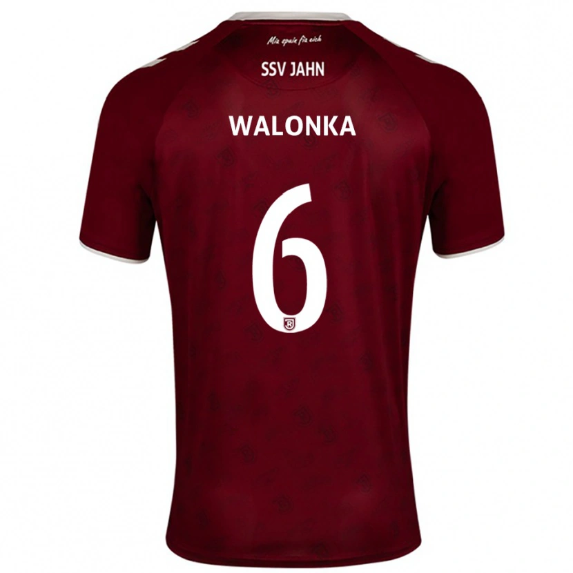 Danxen Dames Luca Walonka #6 Bordeaux Wit Uitshirt Uittenue 2025/26 T-Shirt België