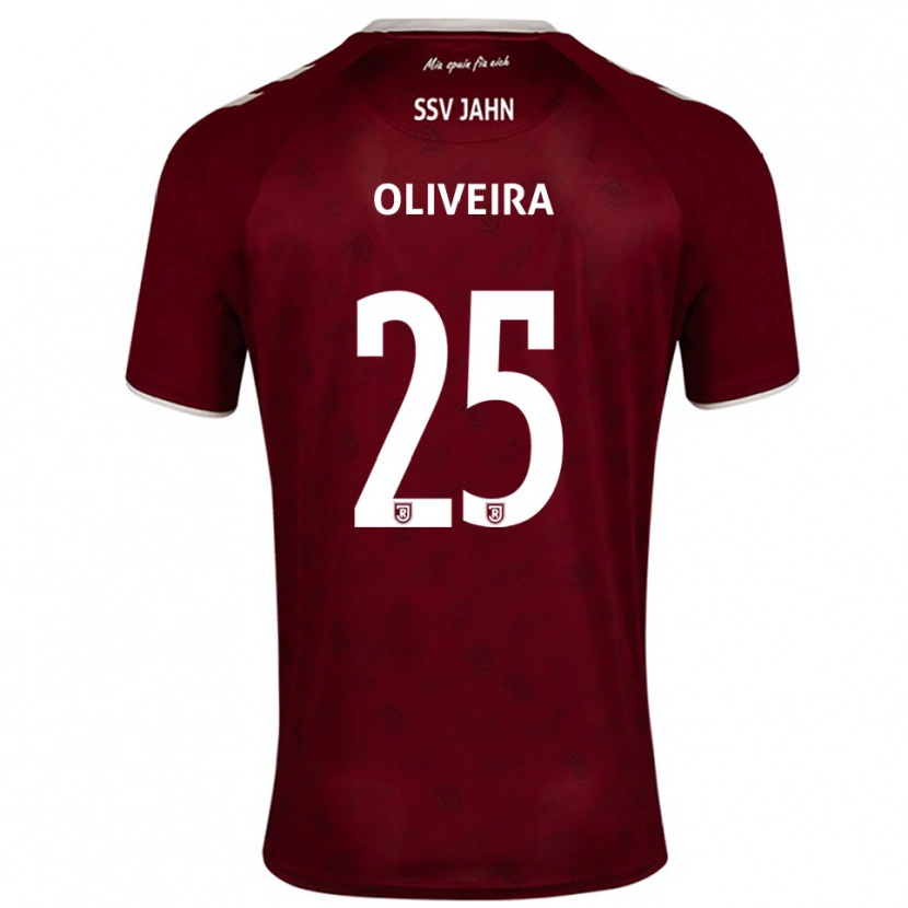 Danxen Dames Nicolas Oliveira #25 Bordeaux Wit Uitshirt Uittenue 2025/26 T-Shirt België