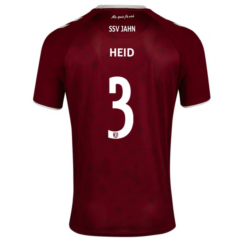 Danxen Dames Henrik Heid #3 Bordeaux Wit Uitshirt Uittenue 2025/26 T-Shirt België