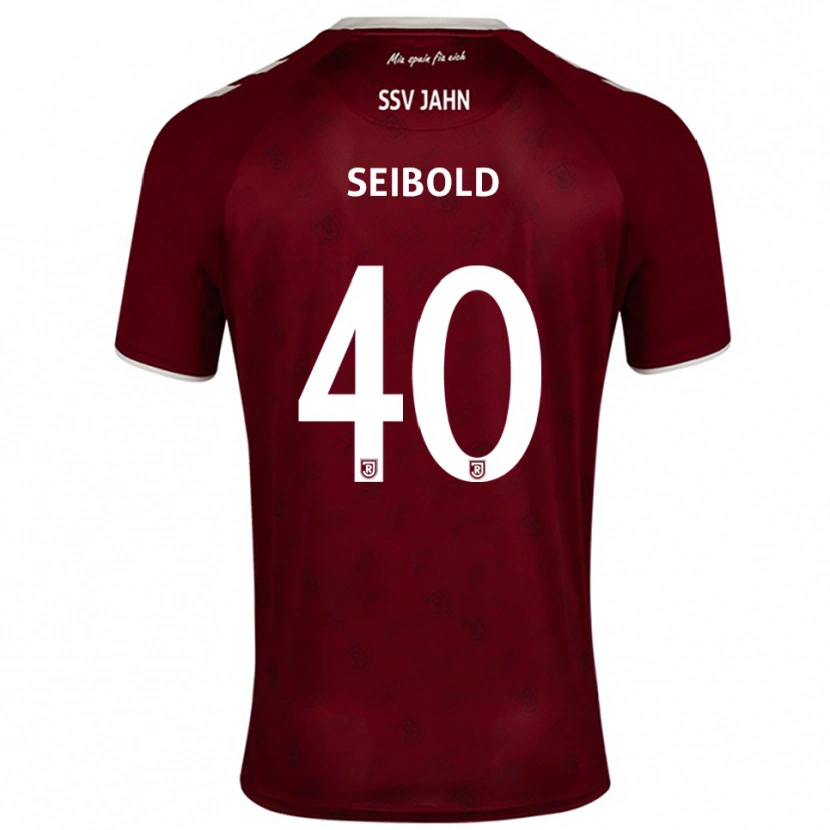 Danxen Dames Jakob Seibold #40 Bordeaux Wit Uitshirt Uittenue 2025/26 T-Shirt België