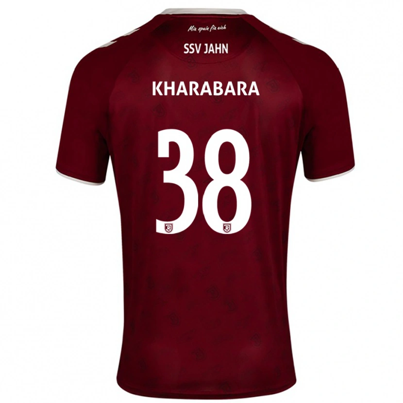 Danxen Dames Volodymyr Kharabara #38 Bordeaux Wit Uitshirt Uittenue 2025/26 T-Shirt België
