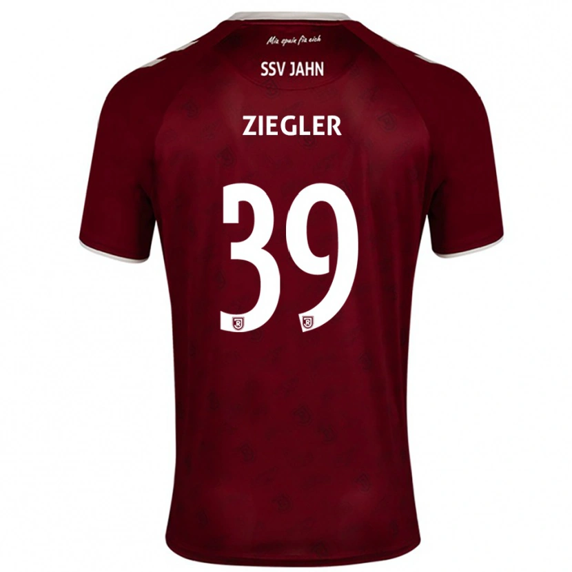 Danxen Dames Fabian Ziegler #39 Bordeaux Wit Uitshirt Uittenue 2025/26 T-Shirt België