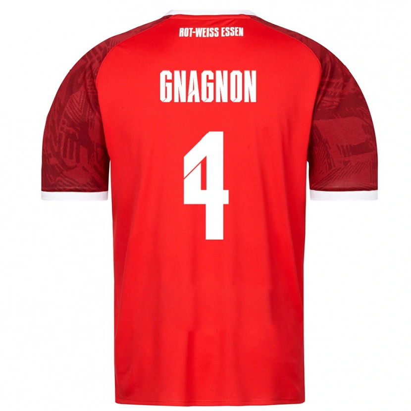 Danxen Dames James Gnagnon #4 Rood Bordeaux Wit Uitshirt Uittenue 2025/26 T-Shirt België