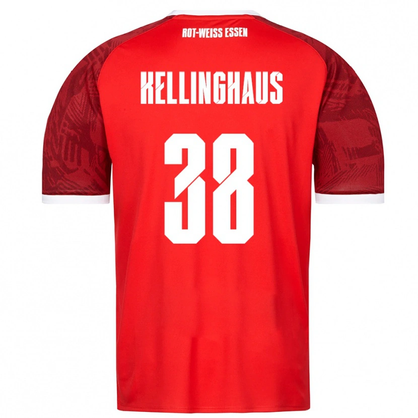 Danxen Dames Nicolai Schulte-Kellinghaus #38 Rood Bordeaux Wit Uitshirt Uittenue 2025/26 T-Shirt België