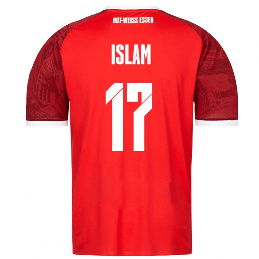 Danxen Dames Arda Islam #17 Rood Bordeaux Wit Uitshirt Uittenue 2025/26 T-Shirt België