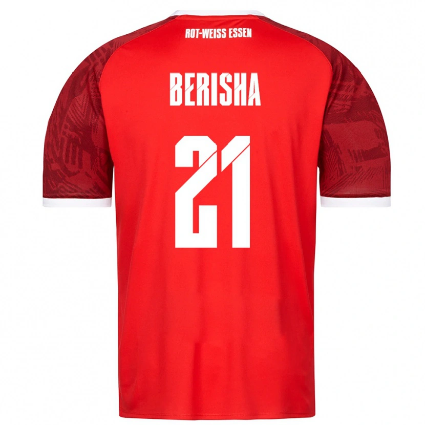 Danxen Dames Dion Berisha #21 Rood Bordeaux Wit Uitshirt Uittenue 2025/26 T-Shirt België