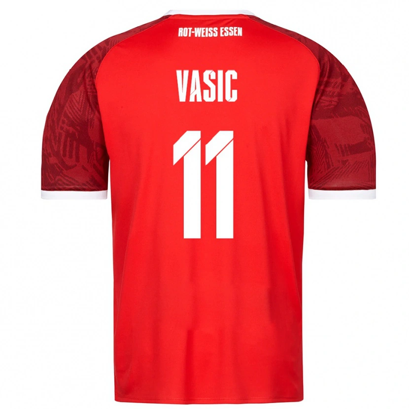 Danxen Dames Fadih Vasic #11 Rood Bordeaux Wit Uitshirt Uittenue 2025/26 T-Shirt België