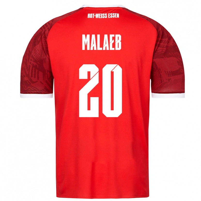 Danxen Dames Rami Malaeb #20 Rood Bordeaux Wit Uitshirt Uittenue 2025/26 T-Shirt België