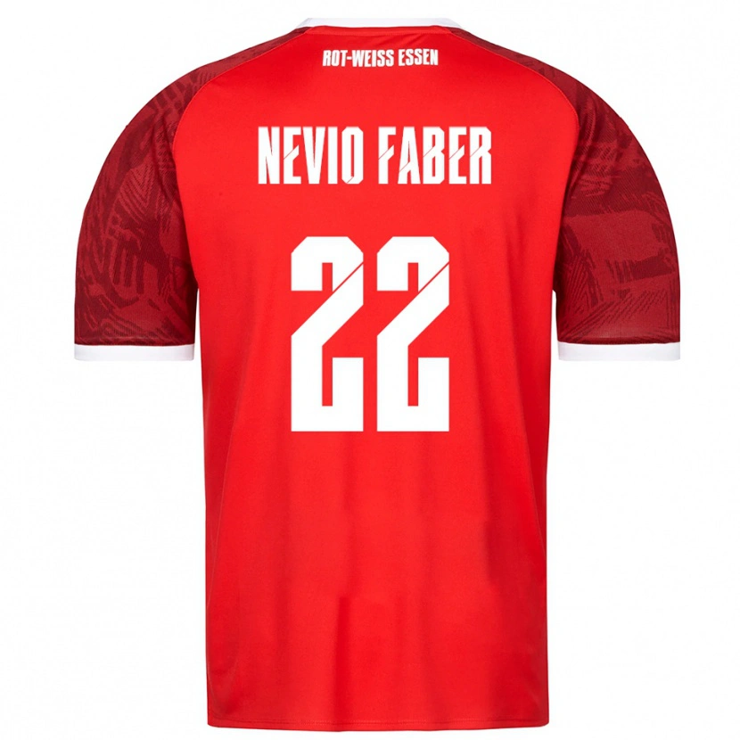 Danxen Dames Arne Nevio Faber #22 Rood Bordeaux Wit Uitshirt Uittenue 2025/26 T-Shirt België
