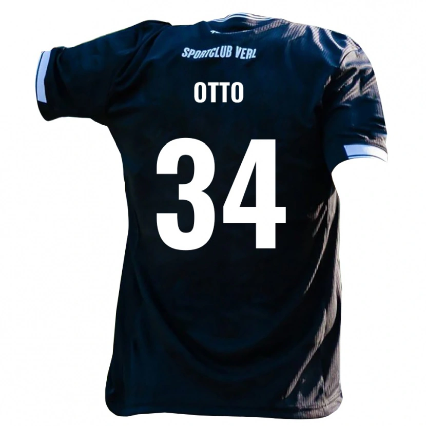 Danxen Dames Fynn Otto #34 Zwart Wit Uitshirt Uittenue 2025/26 T-Shirt België