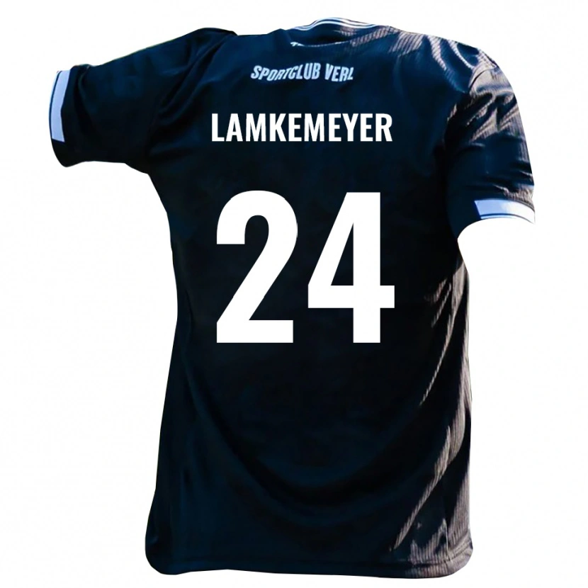 Danxen Dames Moritz Lamkemeyer #24 Zwart Wit Uitshirt Uittenue 2025/26 T-Shirt België