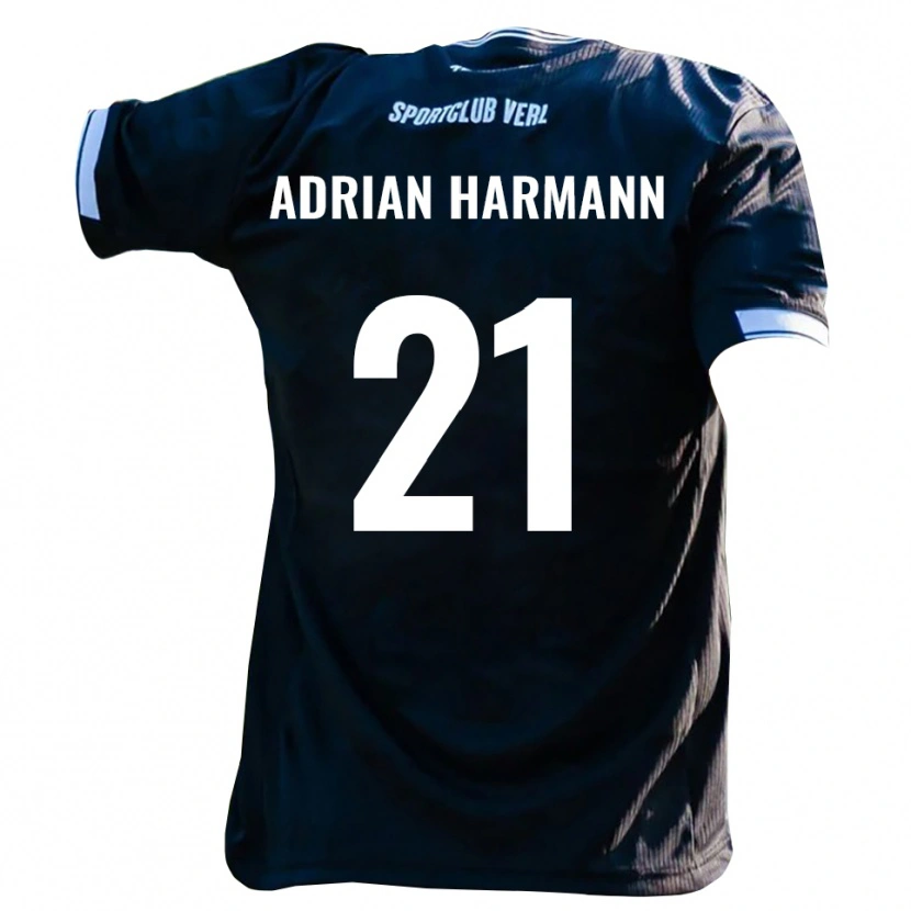 Danxen Dames Manuel Adrian Harmann #21 Zwart Wit Uitshirt Uittenue 2025/26 T-Shirt België