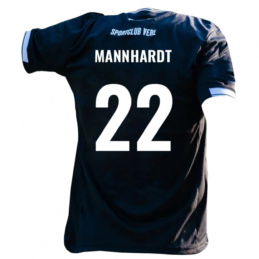 Danxen Dames Marco Mannhardt #22 Zwart Wit Uitshirt Uittenue 2025/26 T-Shirt België