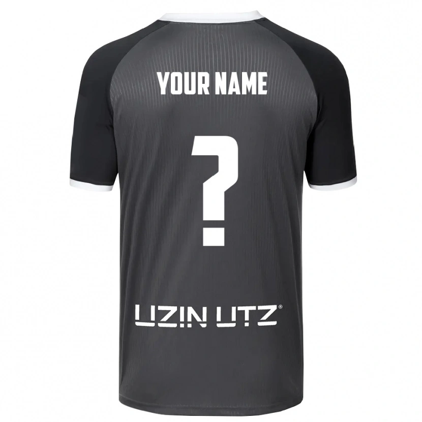 Danxen Dames Uw Naam #0 Grijs Wit Uitshirt Uittenue 2025/26 T-Shirt België