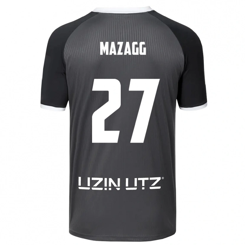 Danxen Dames Lukas Mazagg #27 Grijs Wit Uitshirt Uittenue 2025/26 T-Shirt België