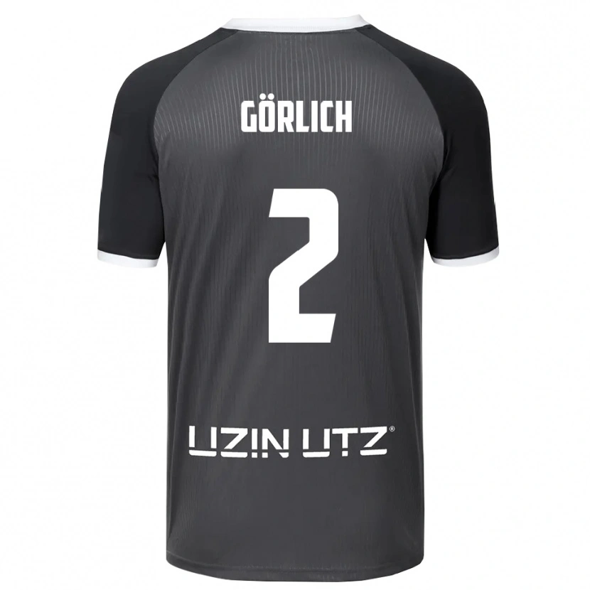Danxen Dames Luis Görlich #2 Grijs Wit Uitshirt Uittenue 2025/26 T-Shirt België
