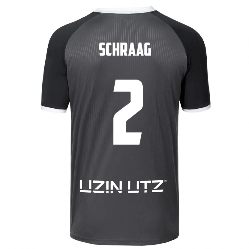 Danxen Dames Felix Schraag #2 Grijs Wit Uitshirt Uittenue 2025/26 T-Shirt België