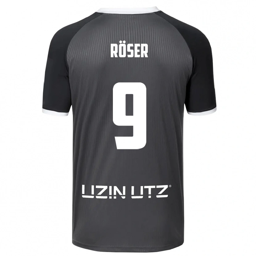 Danxen Dames Lucas Röser #9 Grijs Wit Uitshirt Uittenue 2025/26 T-Shirt België