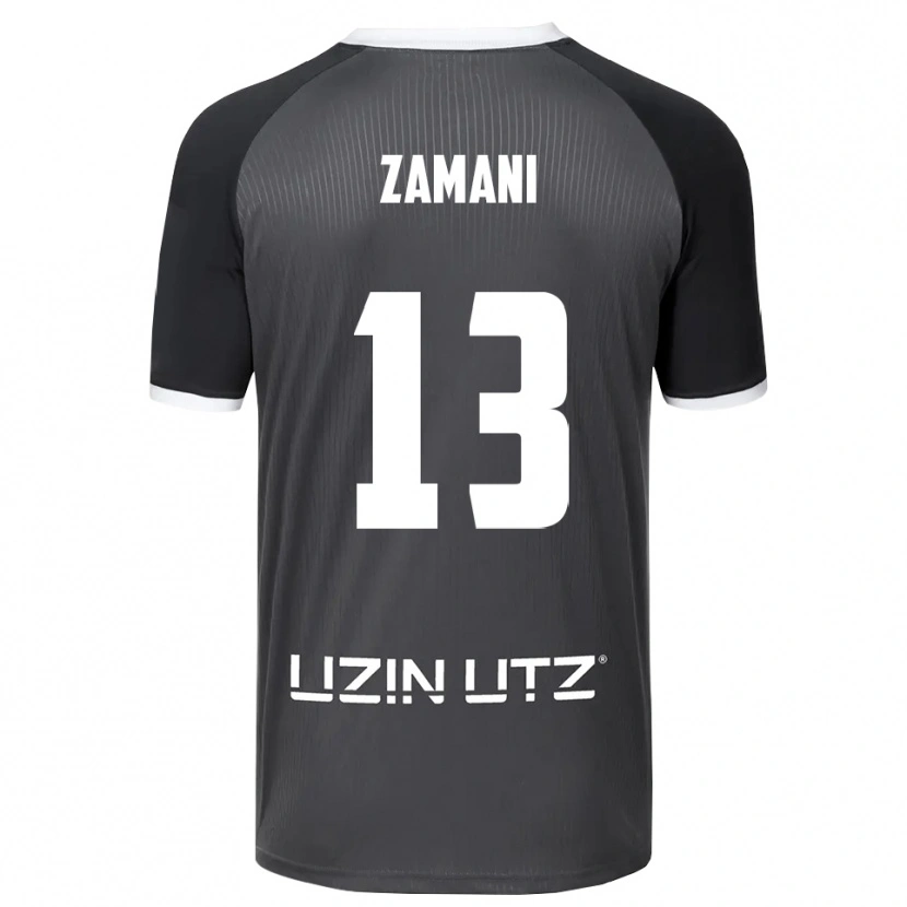 Danxen Dames Erfan Zamani #13 Grijs Wit Uitshirt Uittenue 2025/26 T-Shirt België