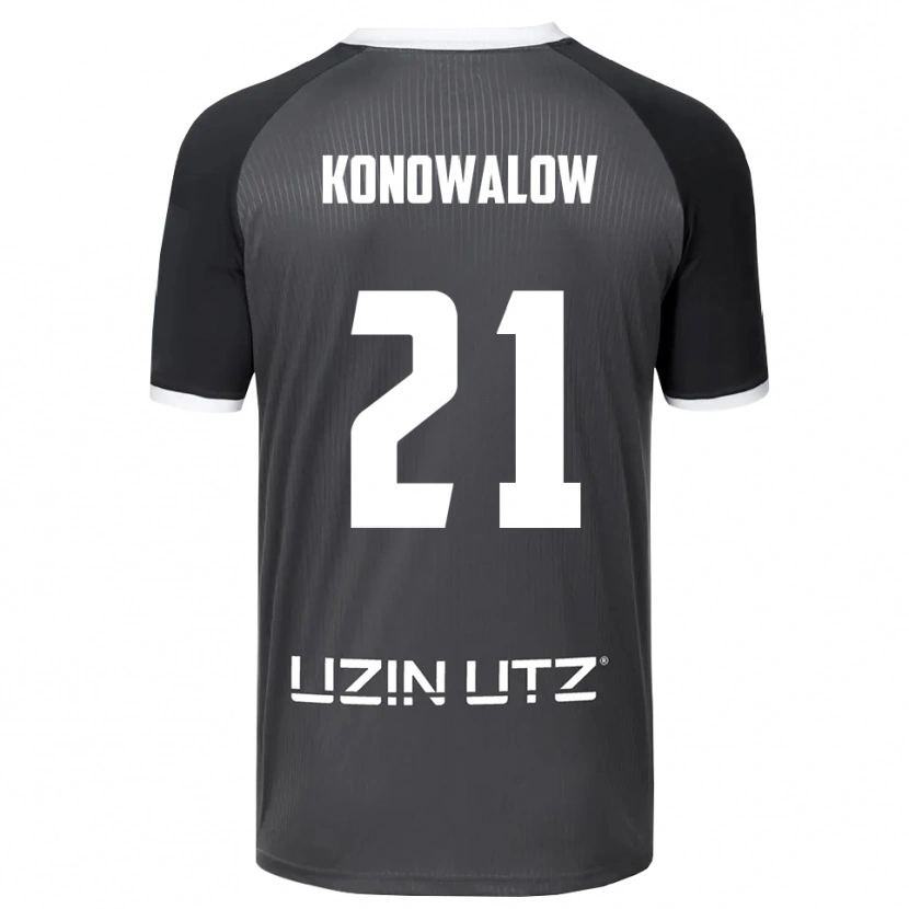 Danxen Dames Stefan Konowalow #21 Grijs Wit Uitshirt Uittenue 2025/26 T-Shirt België