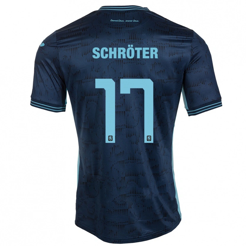 Danxen Dames Morris Schröter #17 Koningsblauw Uitshirt Uittenue 2025/26 T-Shirt België