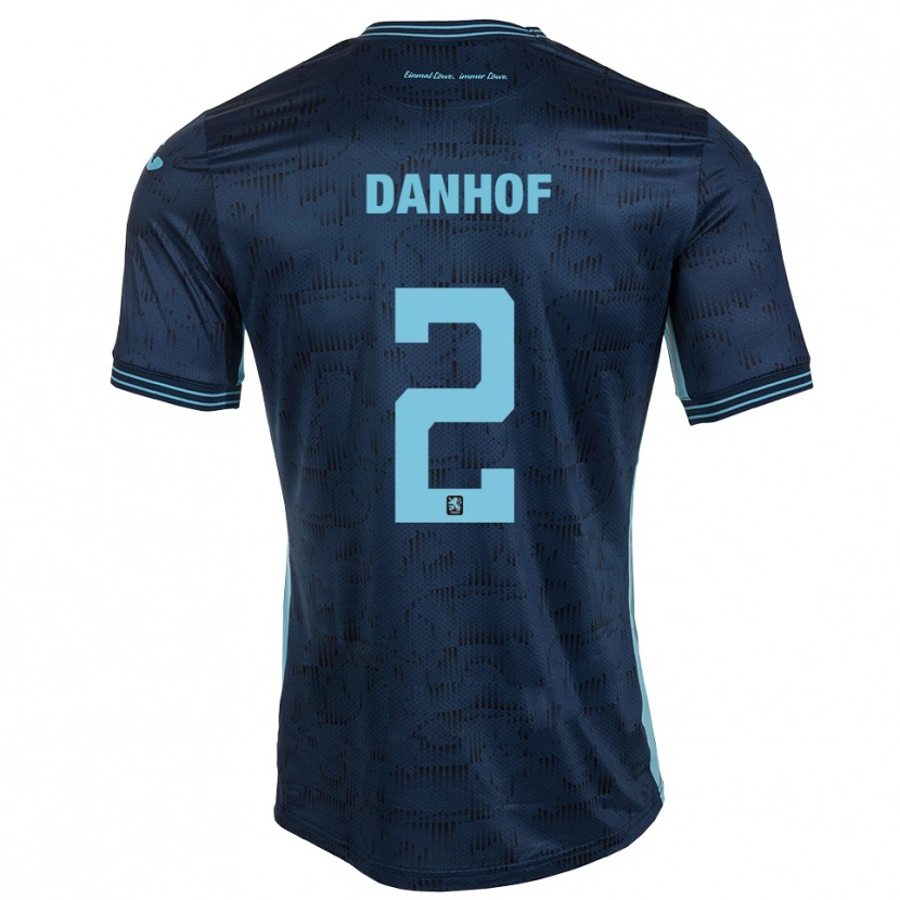 Danxen Dames Tim Danhof #2 Koningsblauw Uitshirt Uittenue 2025/26 T-Shirt België