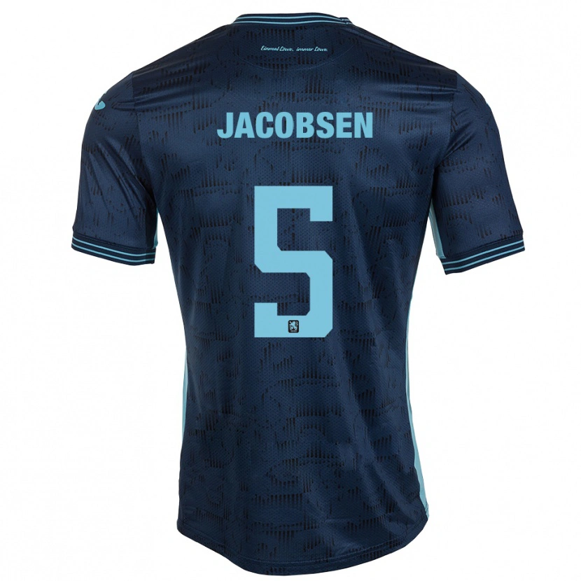 Danxen Dames Thore Jacobsen #5 Koningsblauw Uitshirt Uittenue 2025/26 T-Shirt België