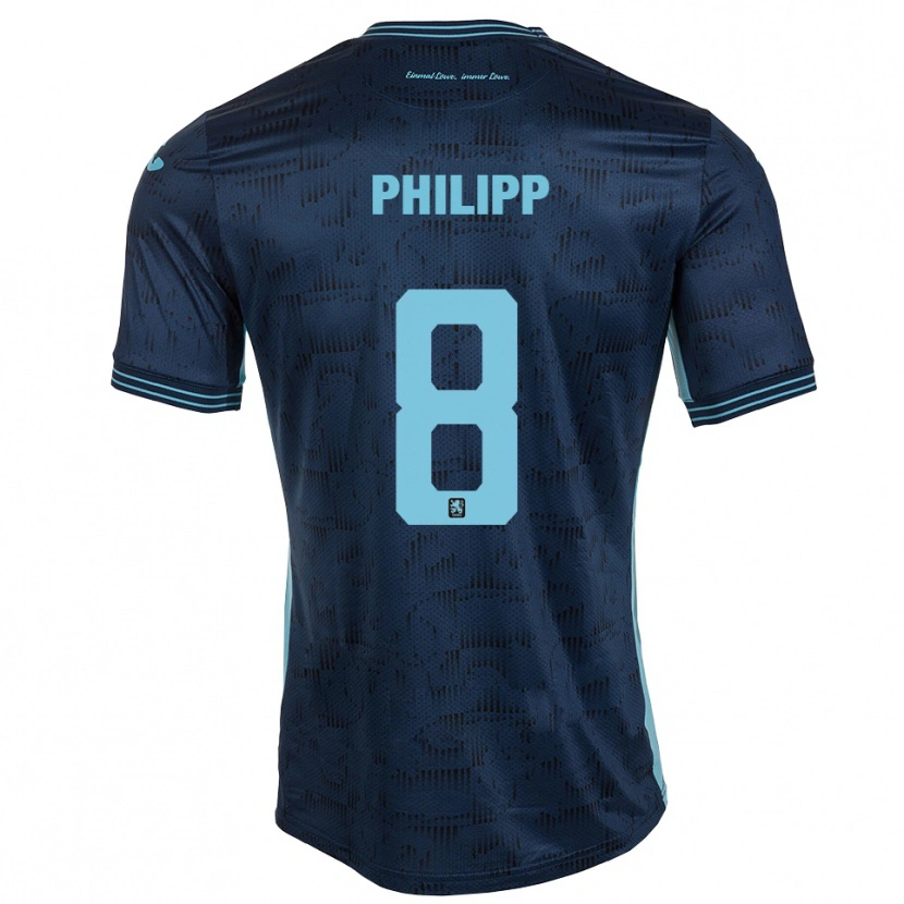 Danxen Dames David Philipp #8 Koningsblauw Uitshirt Uittenue 2025/26 T-Shirt België