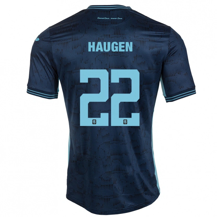 Danxen Dames Sigurd Haugen #22 Koningsblauw Uitshirt Uittenue 2025/26 T-Shirt België