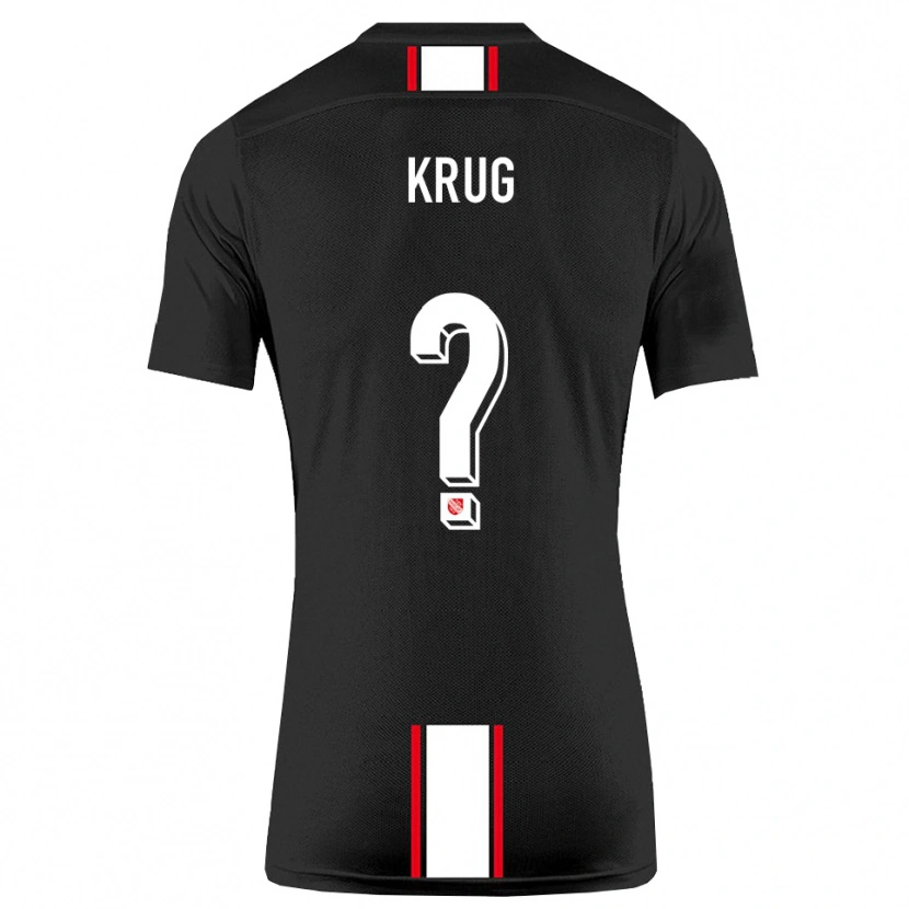 Danxen Dames Jannis Krug #0 Zwart Wit Uitshirt Uittenue 2025/26 T-Shirt België